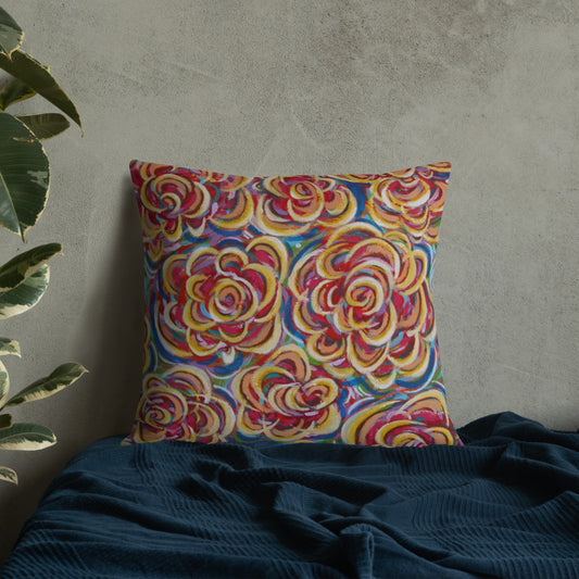 Garden of Flowers Premium Pillow