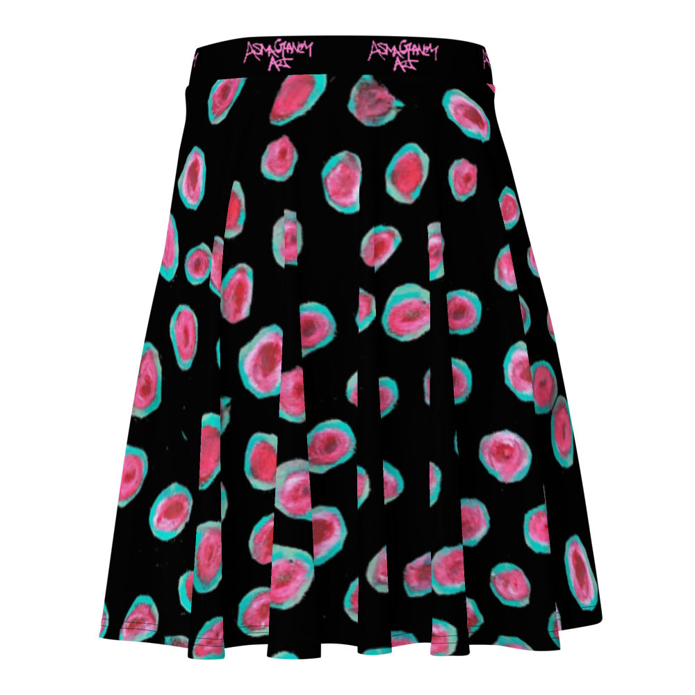 Watermelon Print Skater Skirt