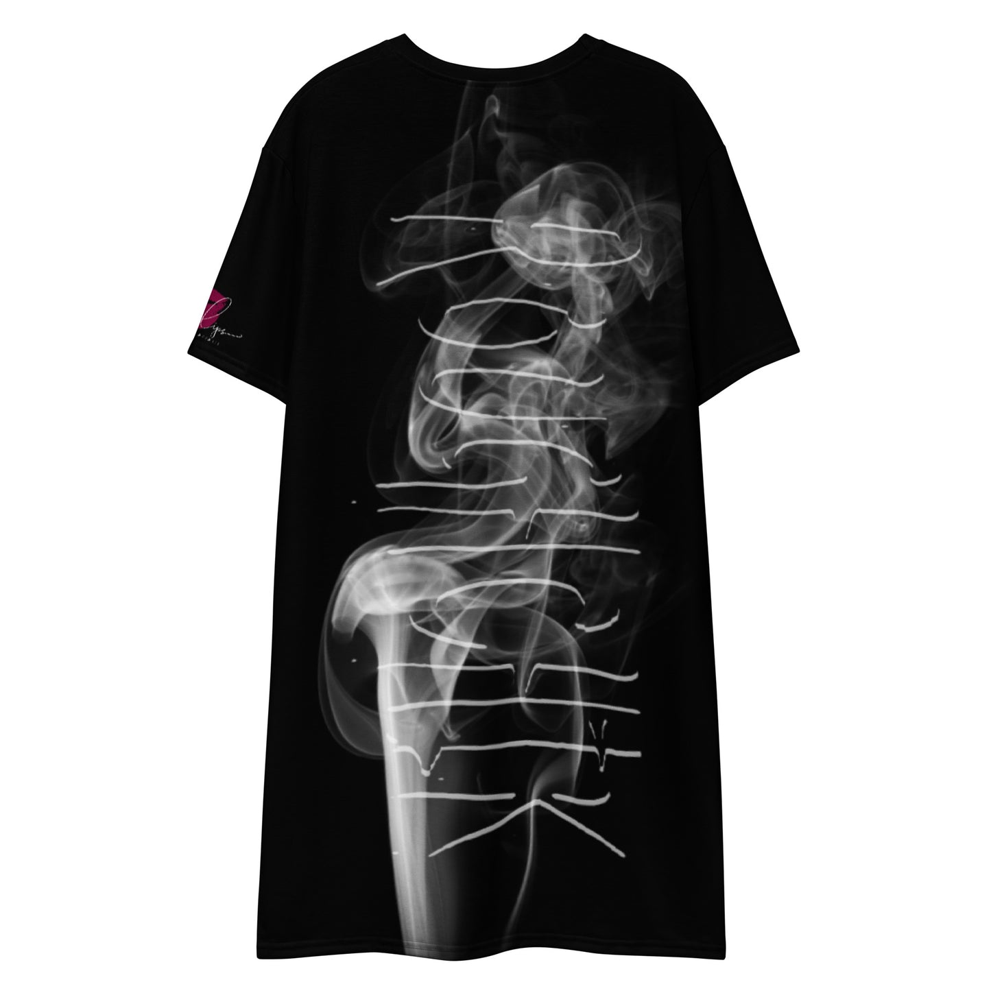 ALL SMOKE TOO! T-shirt dress - BLACK