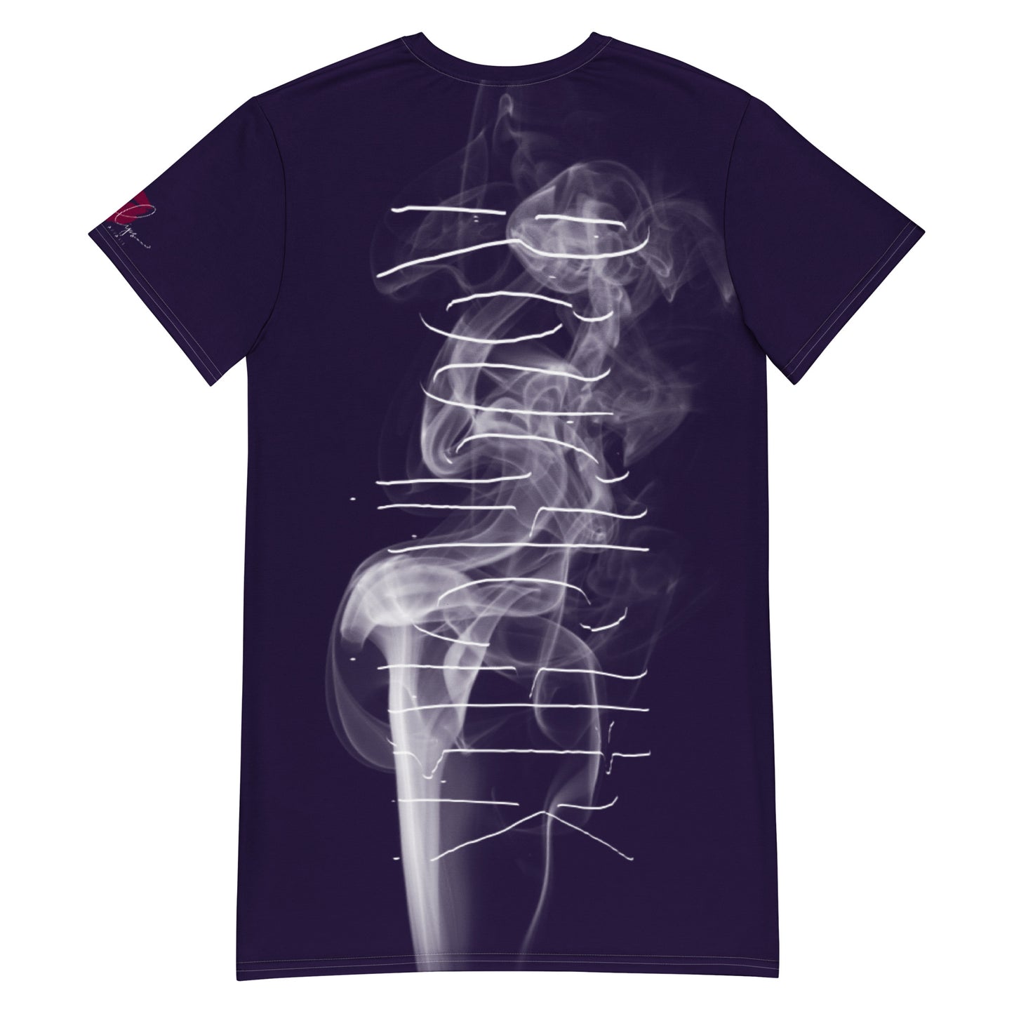 ALL SMOKE TOO! T-shirt dress - EGGPLANT