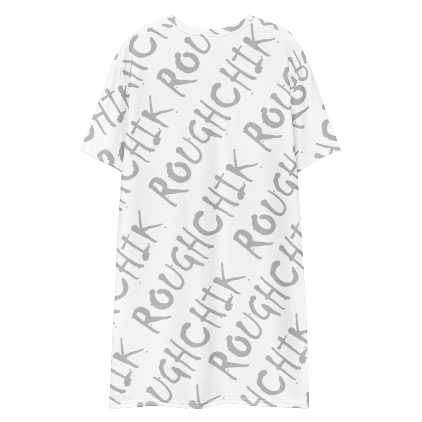 ROUGHCHIK LOGO REPEAT T-shirt dress - WHITE