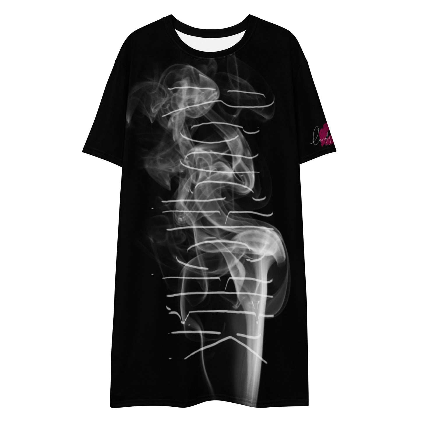 ALL SMOKE TOO! T-shirt dress - BLACK