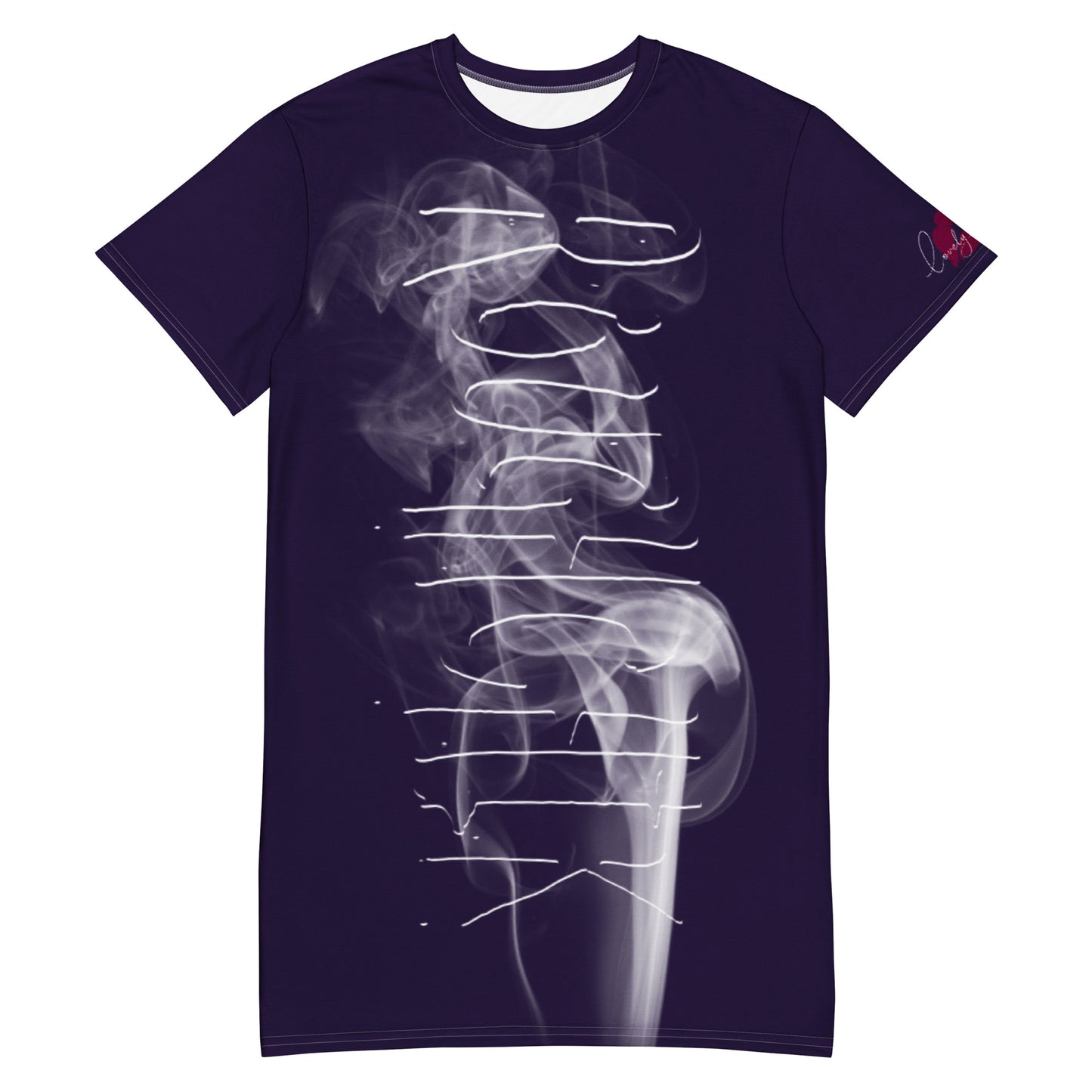 ALL SMOKE TOO! T-shirt dress - EGGPLANT