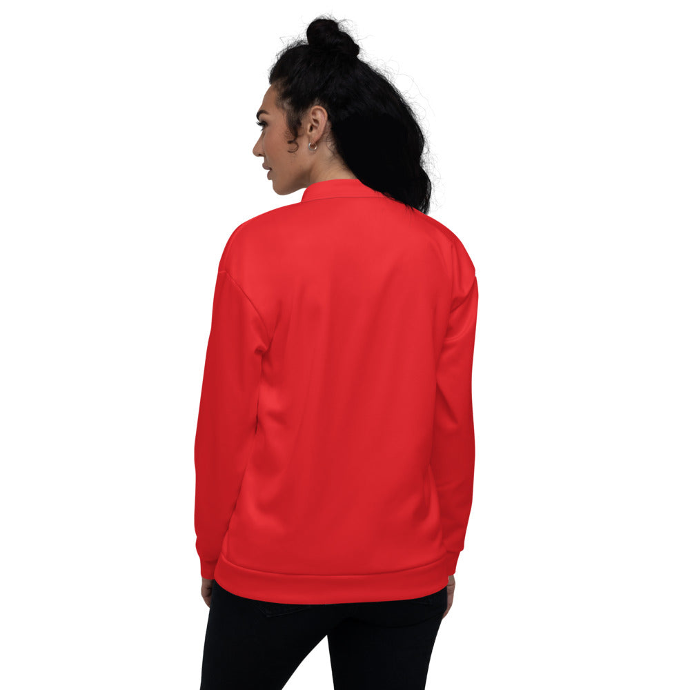 Luv Music Unisex Bomber Jacket - Red