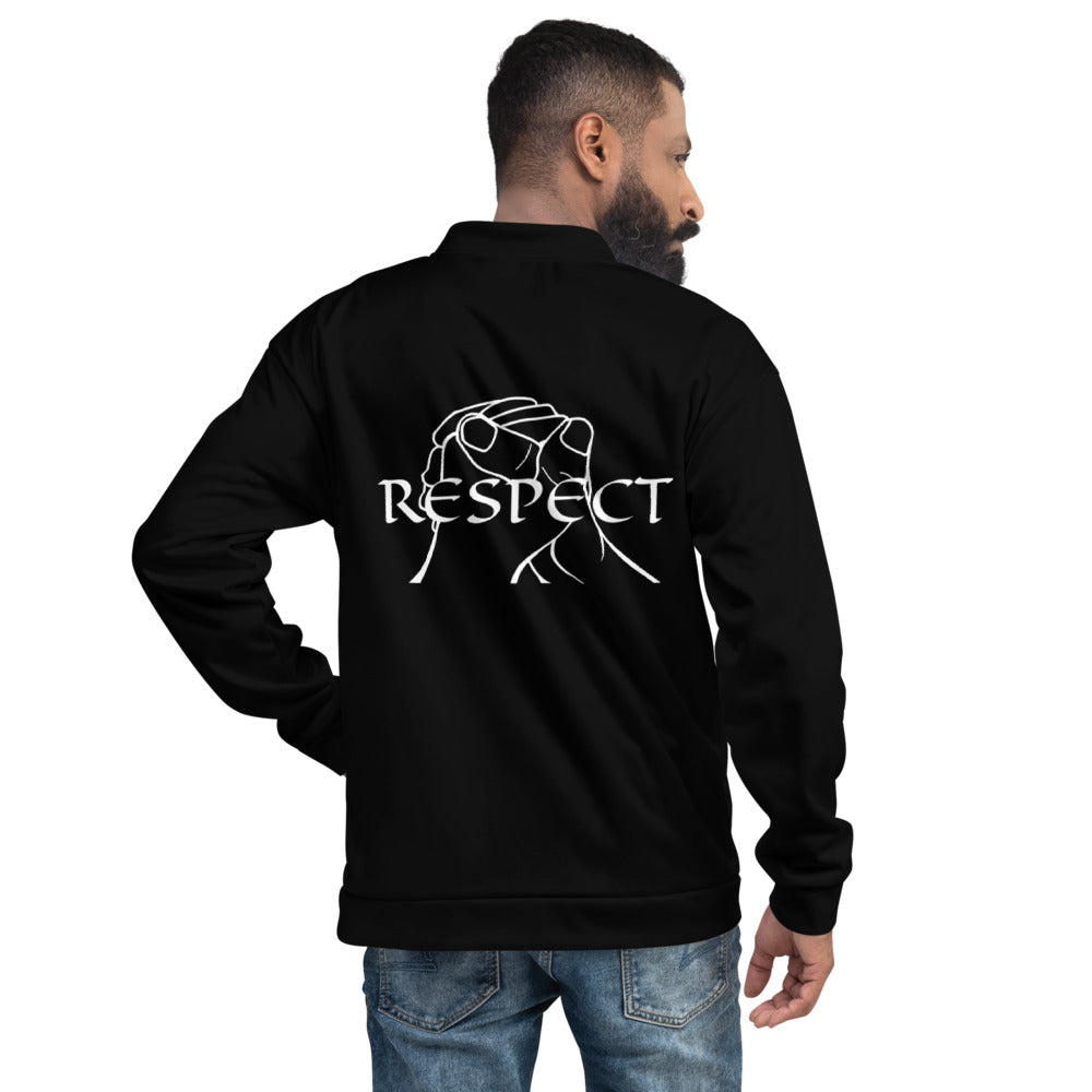 RESPECT by Marcus Gentry Unisex Bomber Jacket - Black
