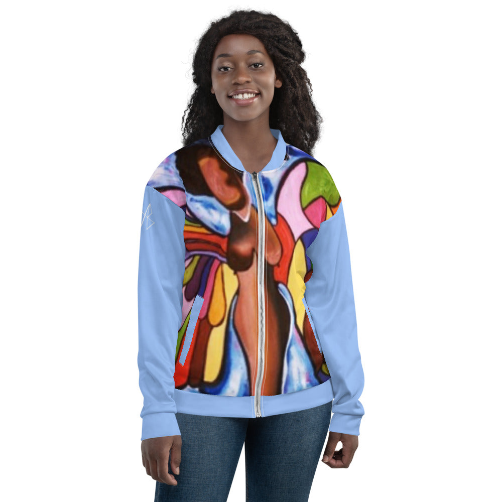Black Butterfly 2 Unisex Bomber Jacket