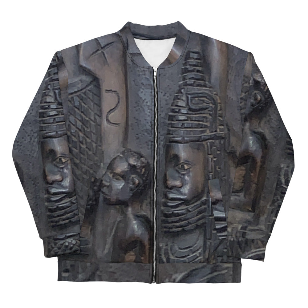 Stelle Wood Carving Unisex Bomber Jacket