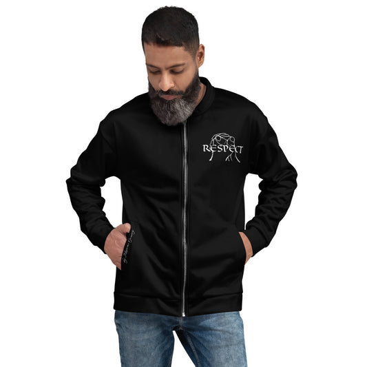 RESPECT by Marcus Gentry Unisex Bomber Jacket - Black
