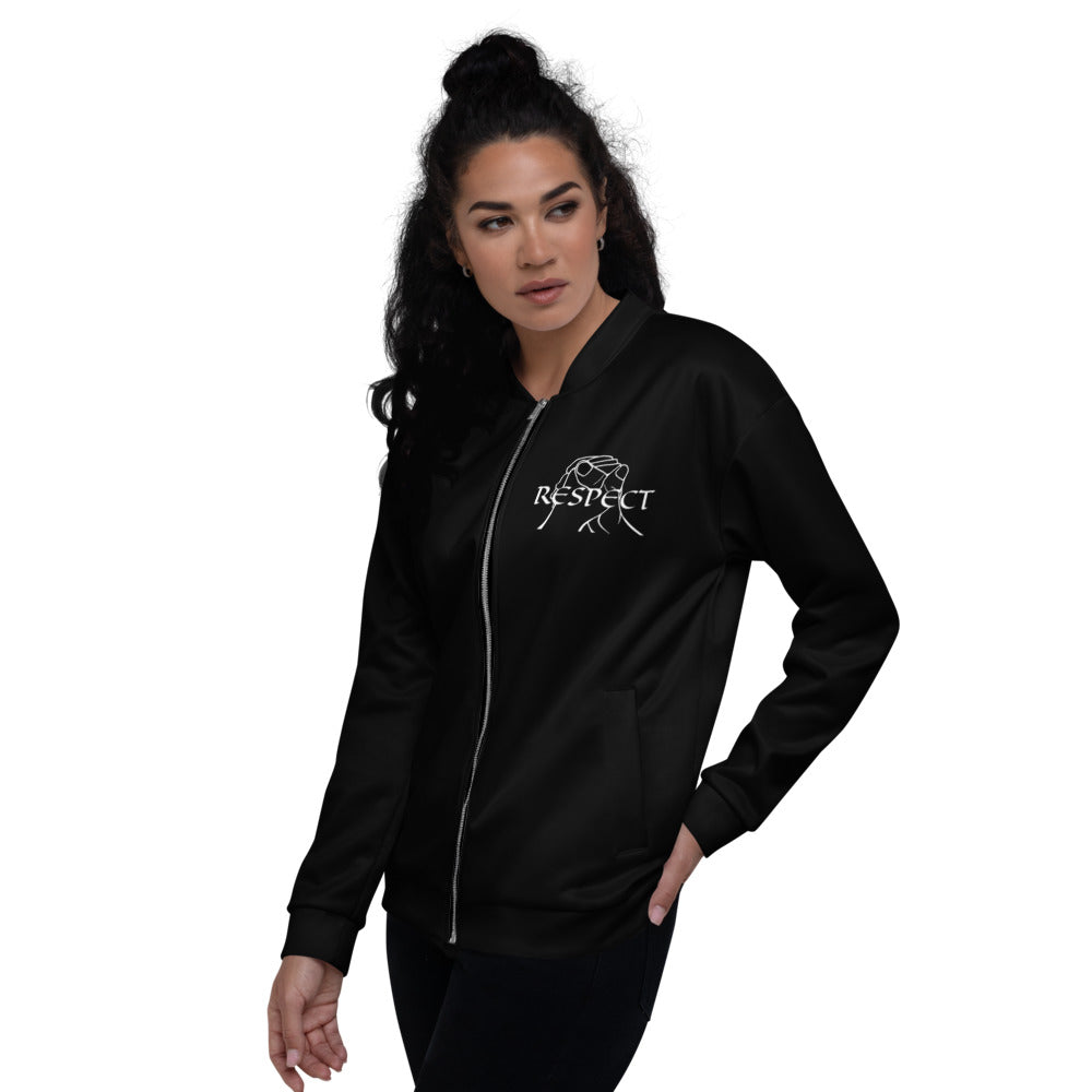 RESPECT by Marcus Gentry Unisex Bomber Jacket - Black