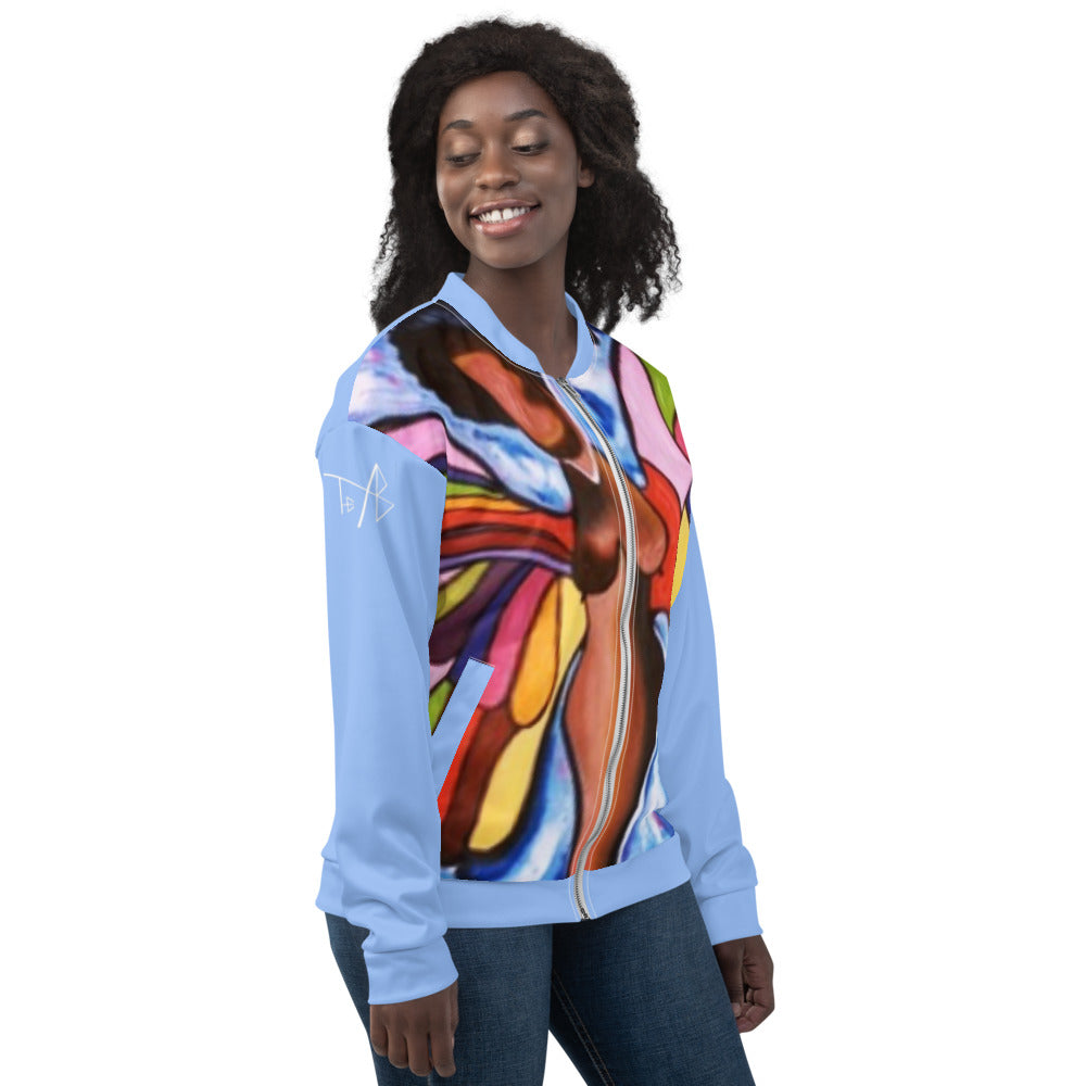 Black Butterfly 2 Unisex Bomber Jacket
