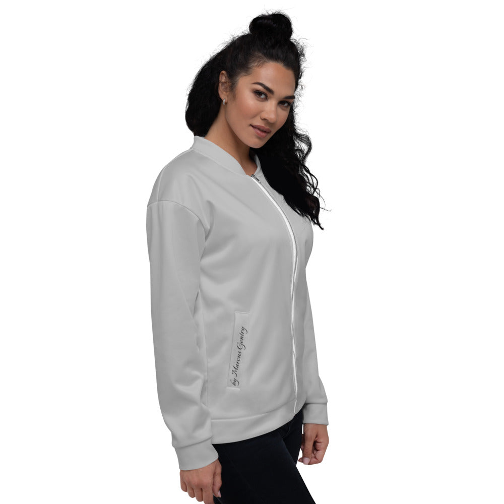 RESPECT by Marcus Gentry Unisex Bomber Jacket - Silver