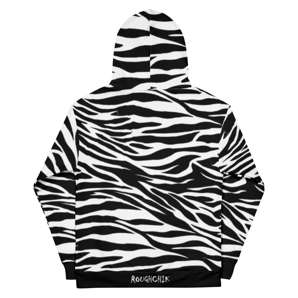 Roughchik Zebra Print Hoodie