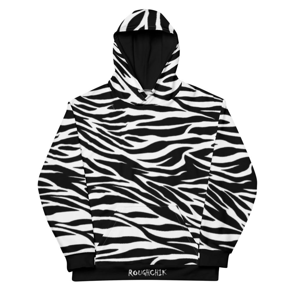 Roughchik Zebra Print Hoodie