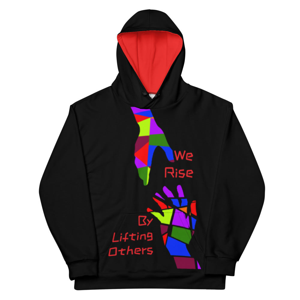 WE RISE Unisex Hoodie - BLACK