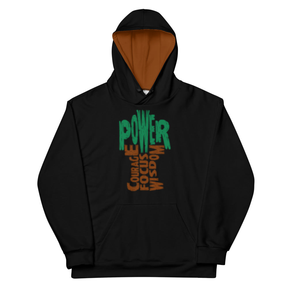 POWER TREE Unisex Hoodie - BLACK