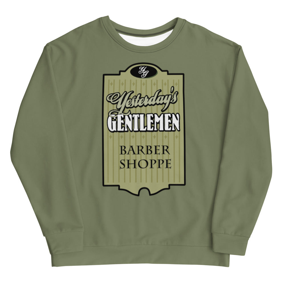 YG Logo Unisex Sweatshirt - Olive