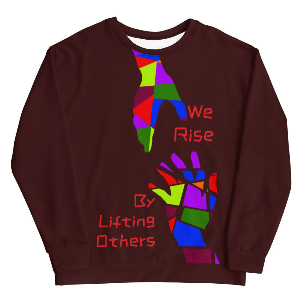 WE RISE Unisex Sweatshirt - OXBLOOD