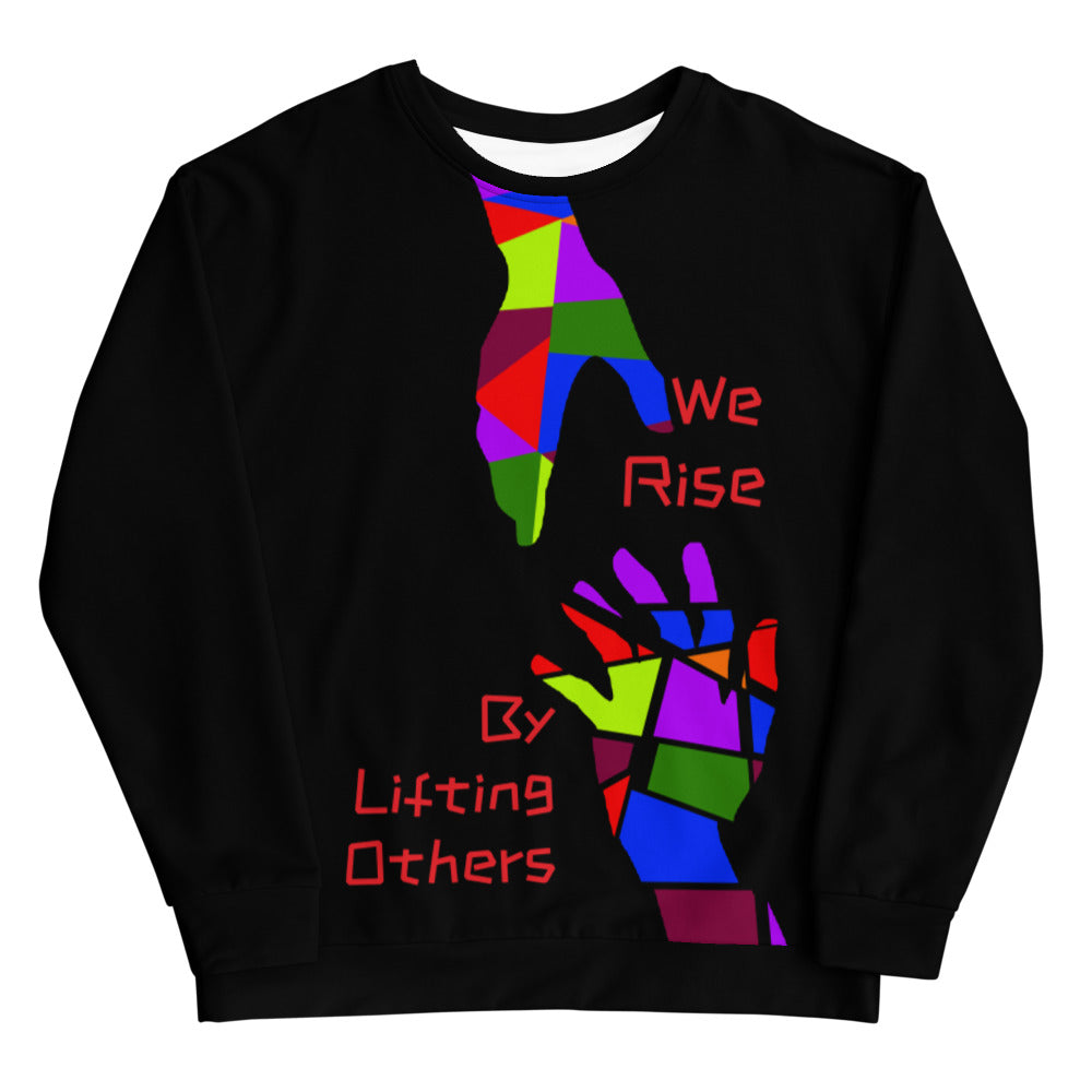 WE RISE Unisex Sweatshirt - BLACK
