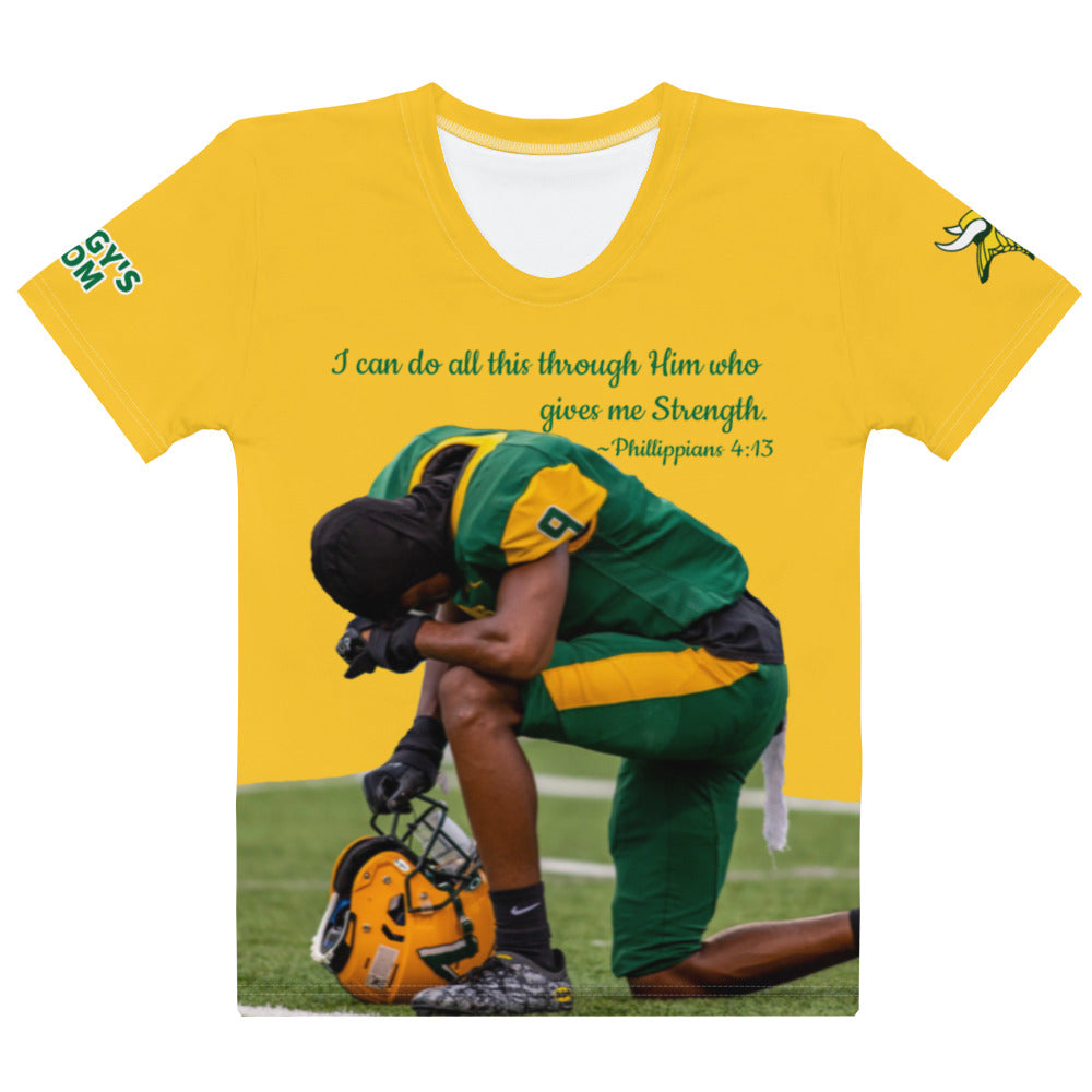 DIGGY FOOTBALL Women's T-shirt - YELLOW