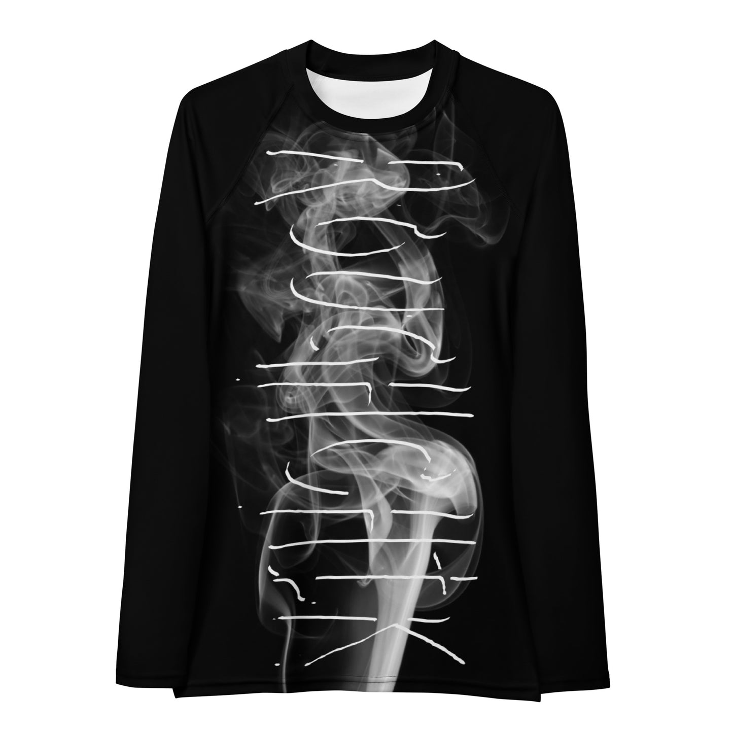 ALL SMOKE TOO! Women's Rash Guard - BLACK