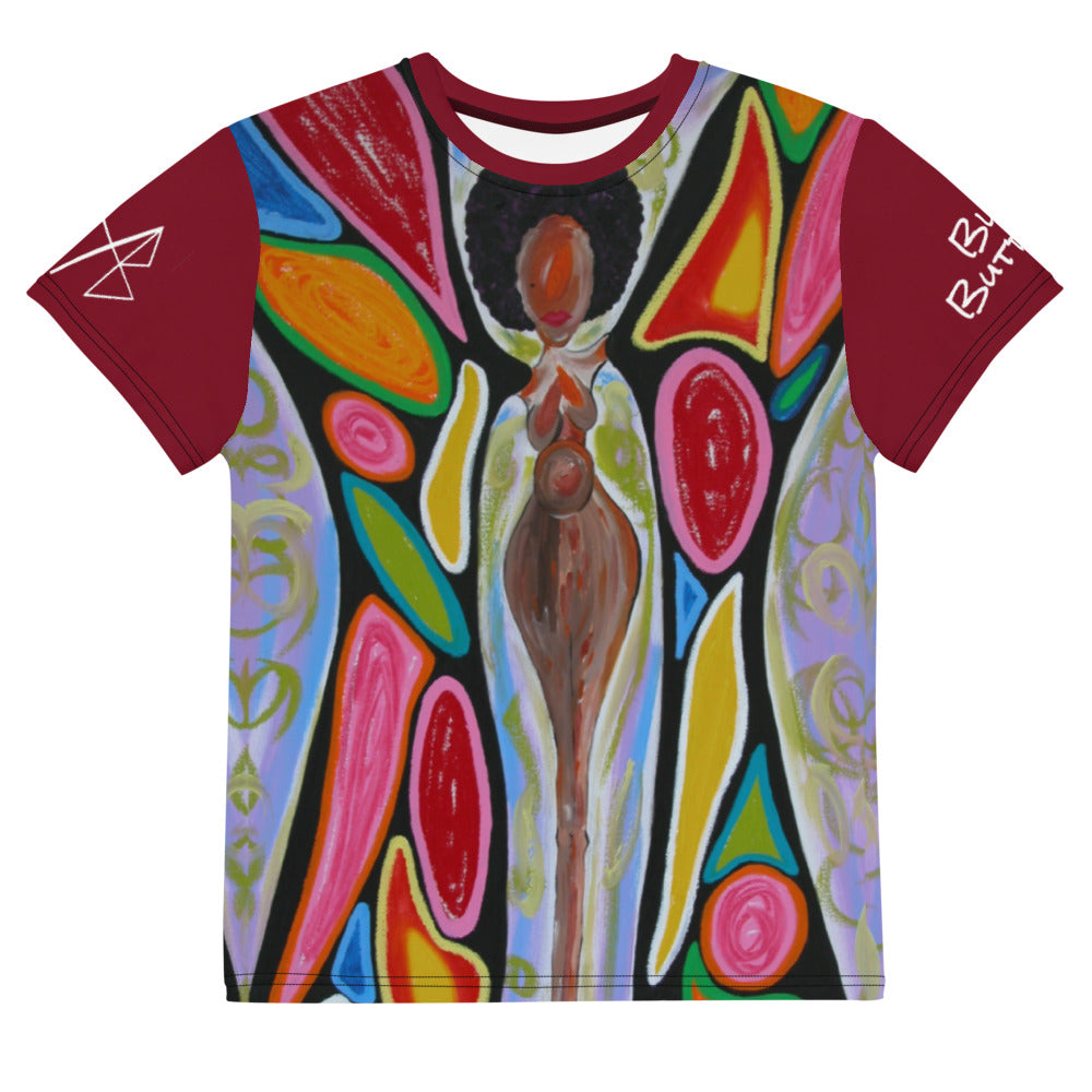 Black Butterfly Youth crew neck t-shirt