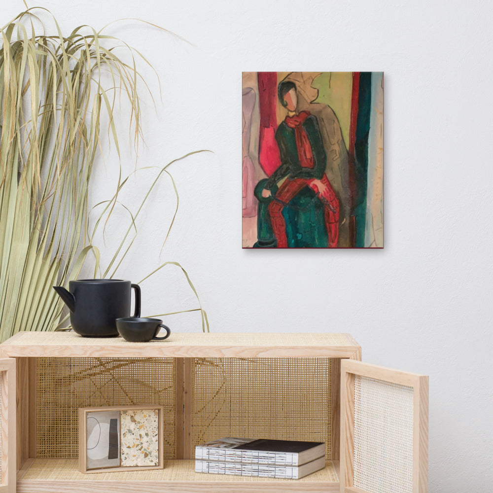 Stelle Seated Lady Wrapped Canvas