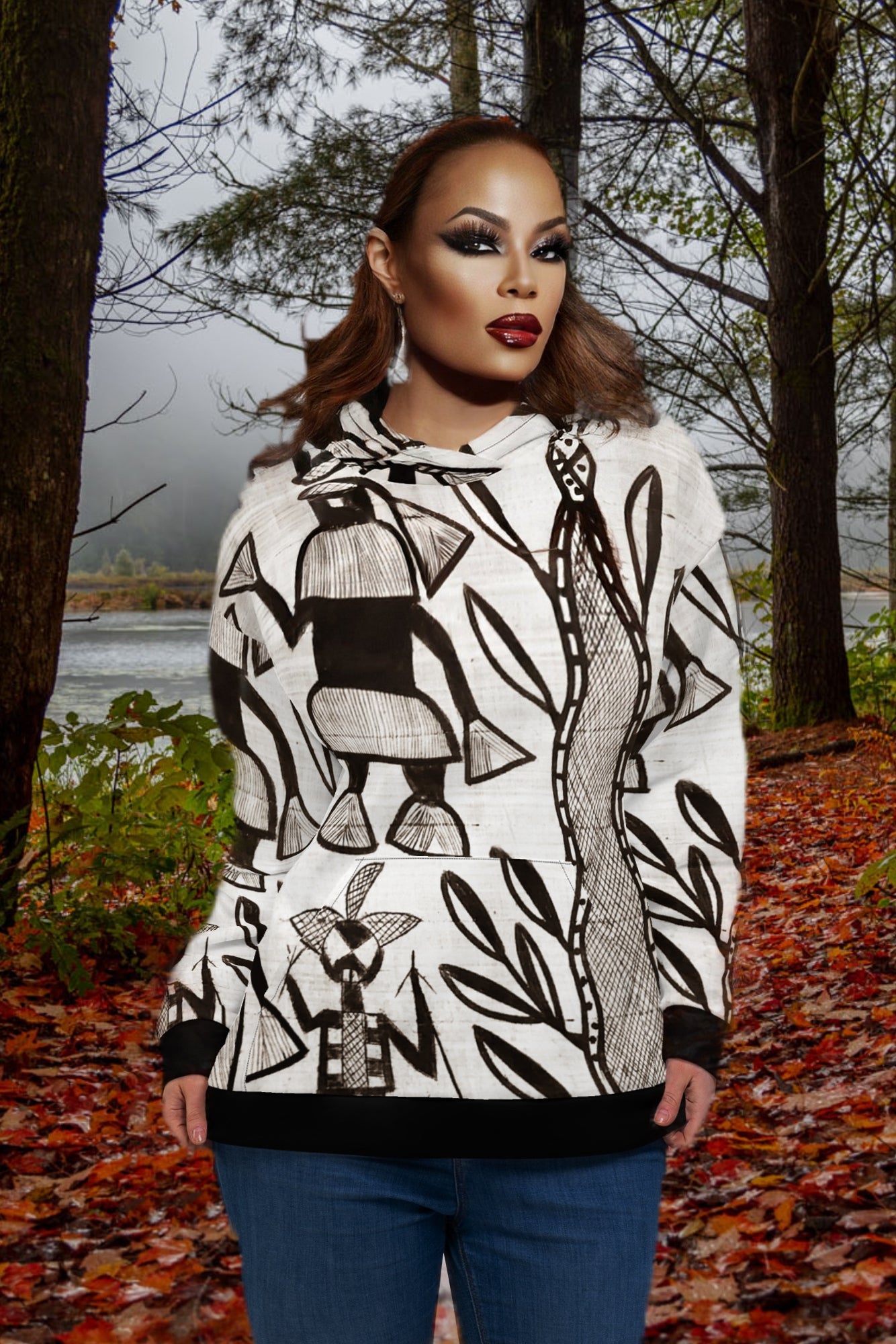 Stelle Mud Print Unisex Hoodie