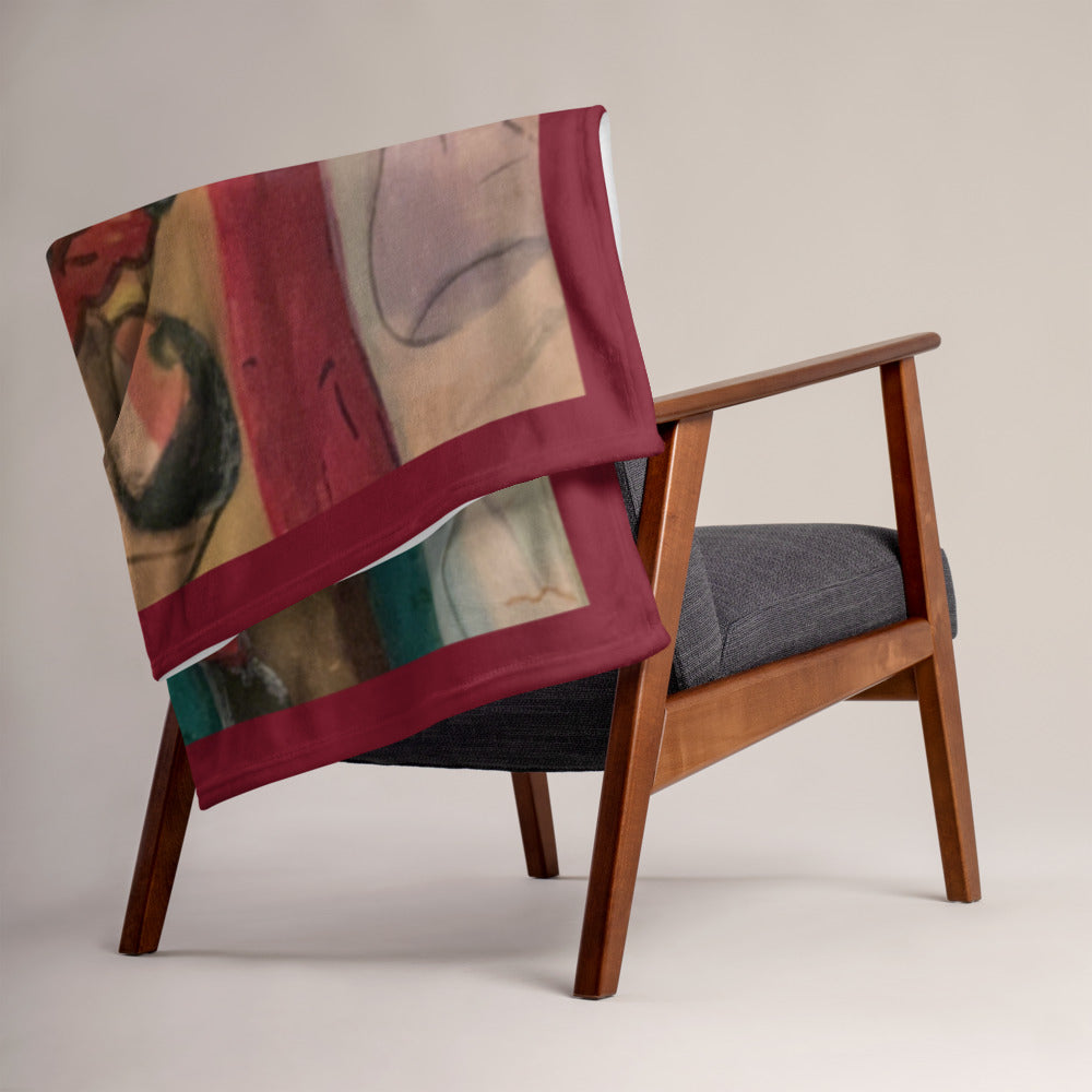 Stelle Seated Lady Throw Blanket