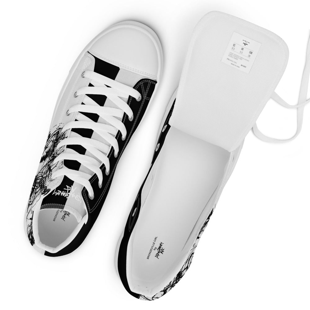Bronzeville Girl Women’s high top canvas shoes