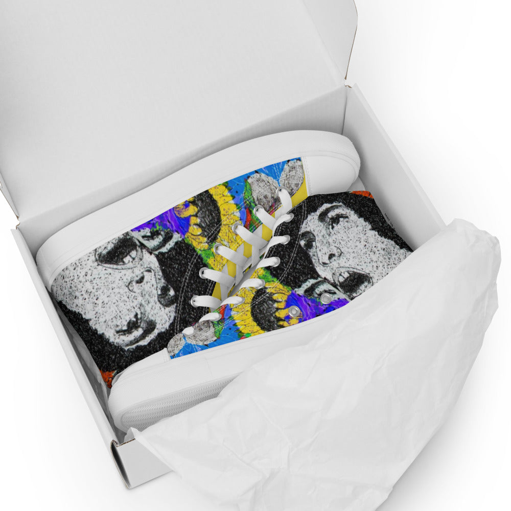 ANGELA DAVIS Women’s high top canvas shoes