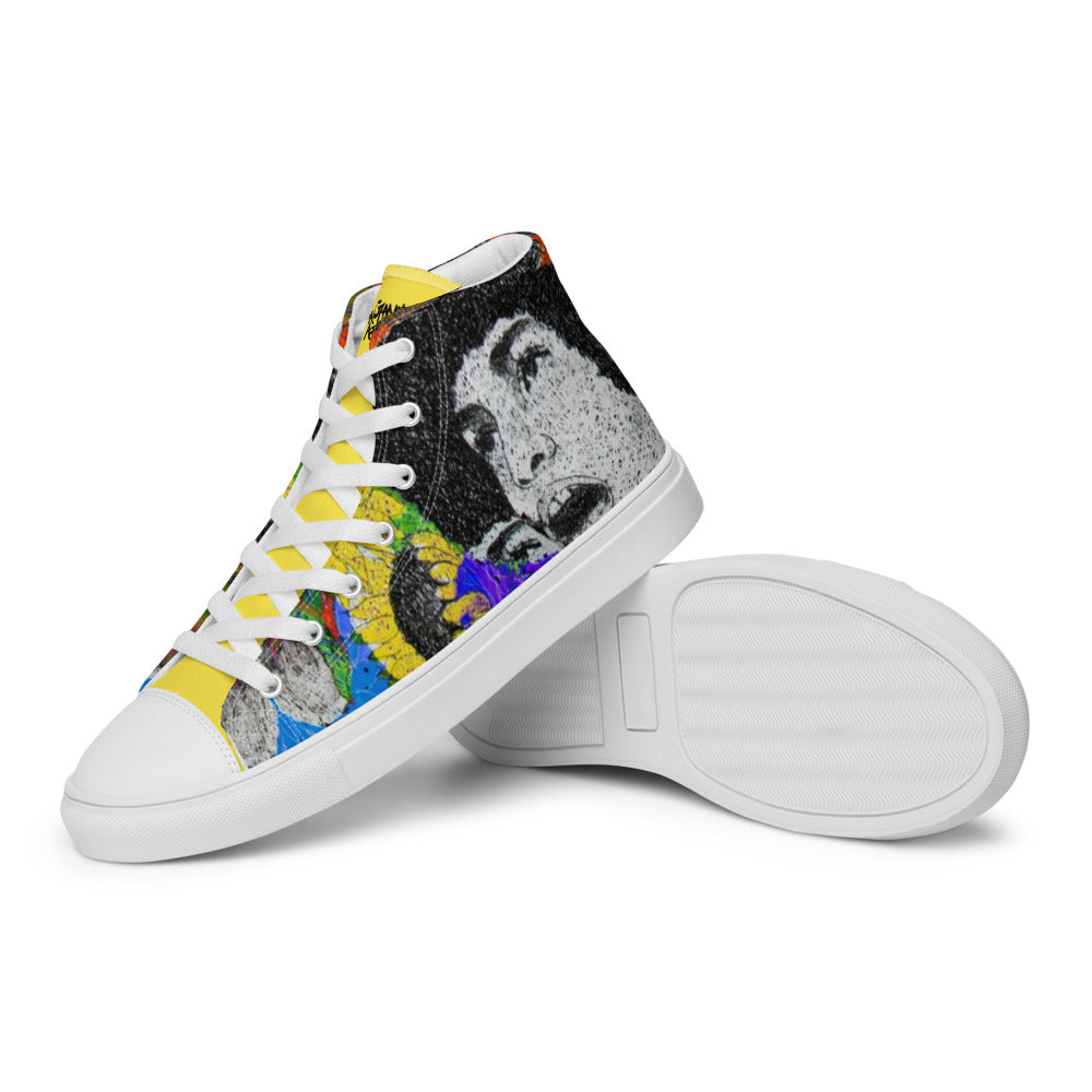ANGELA DAVIS Women’s high top canvas shoes