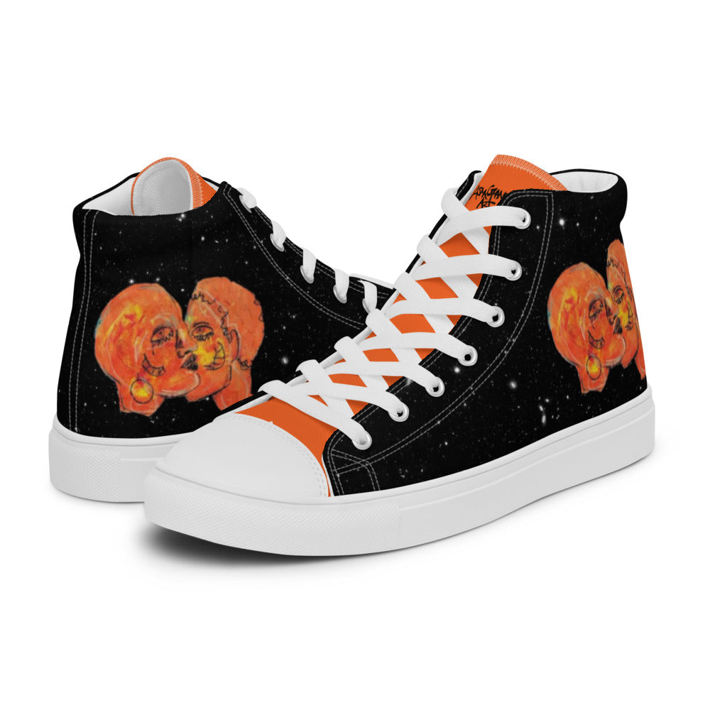 LOVE Women’s high top canvas shoes