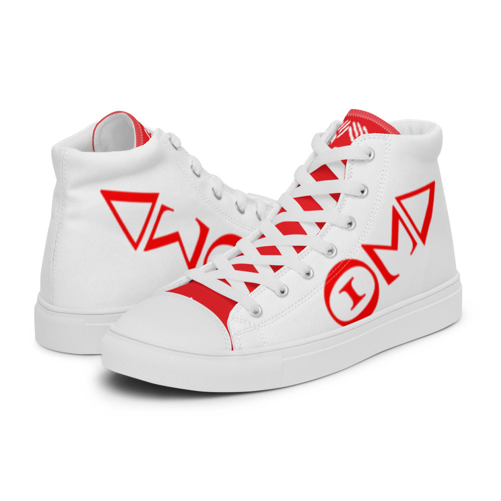 Women’s high top canvas shoes