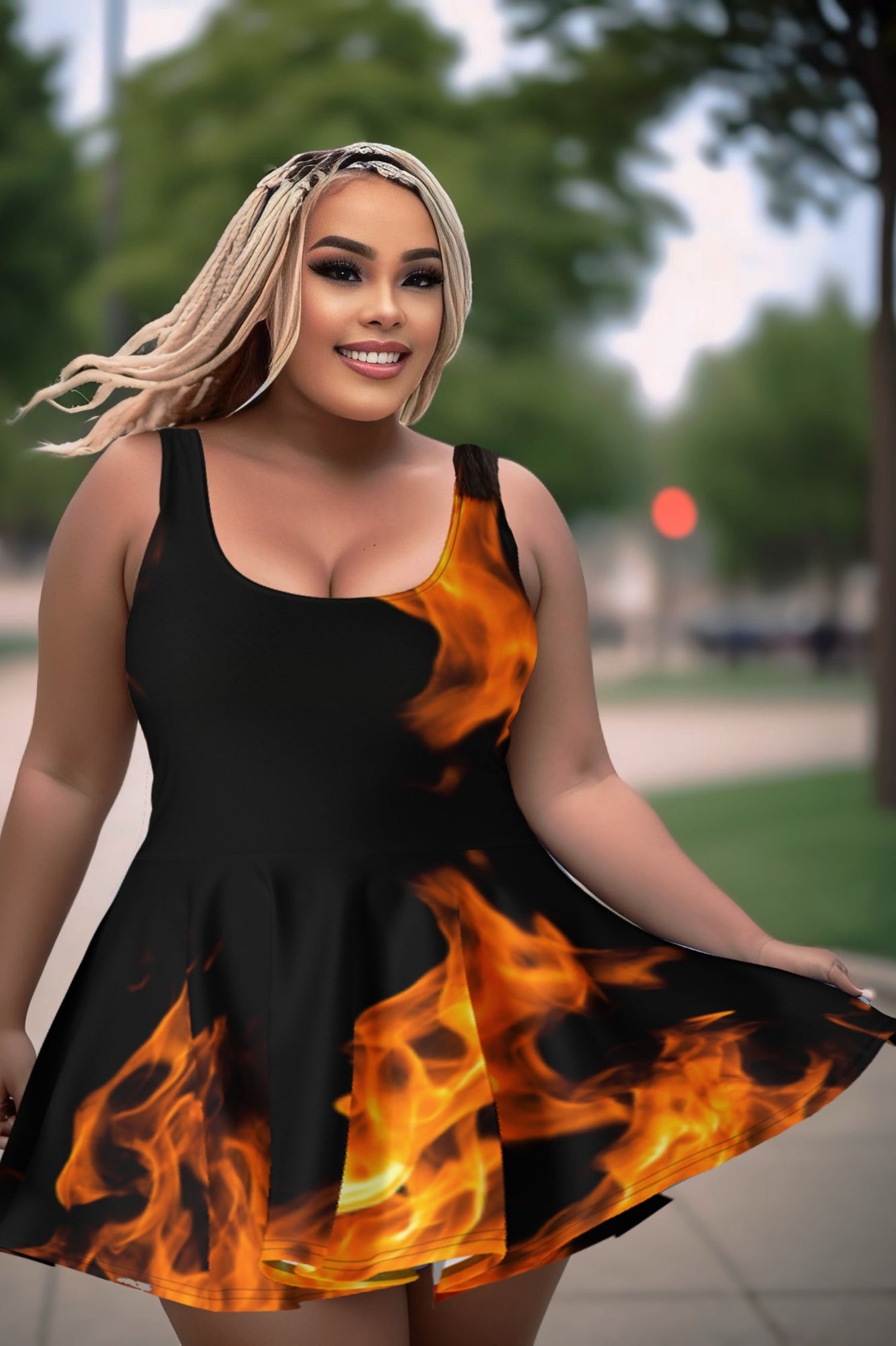 FIRE Skater Dress