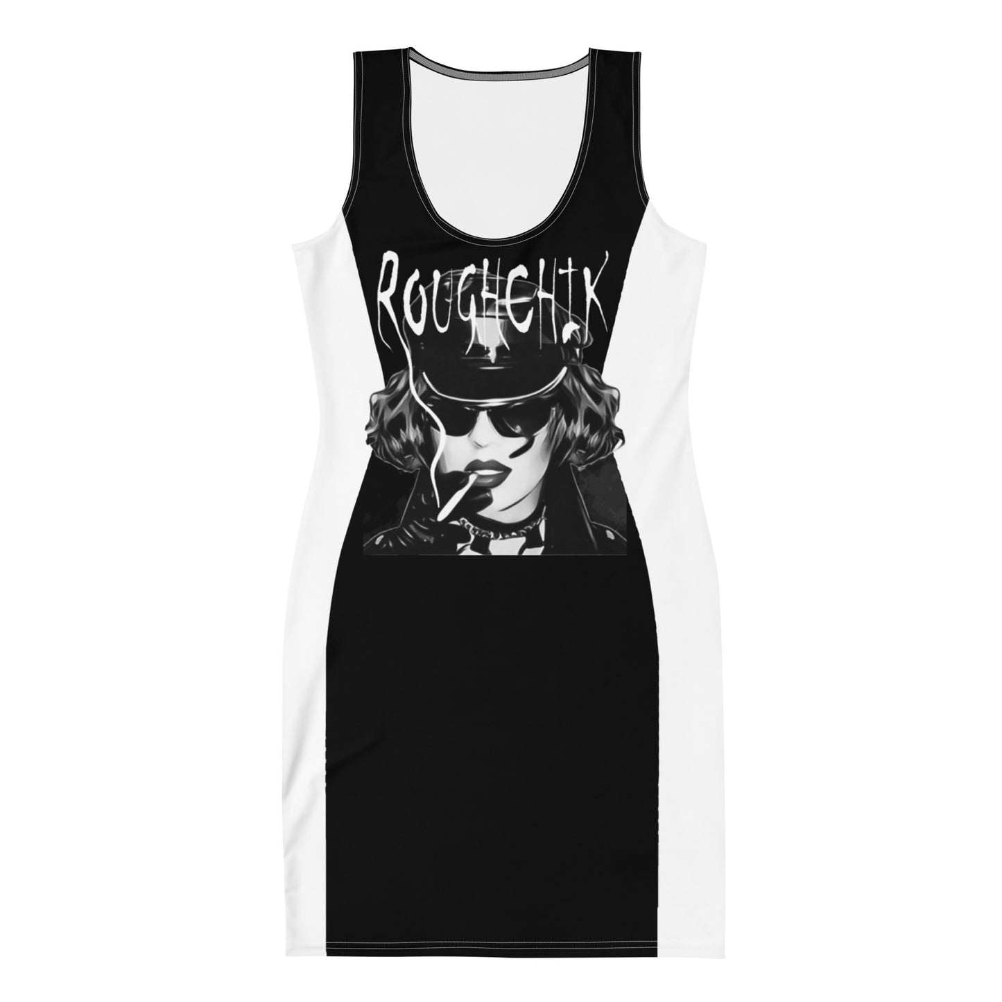 ROUGHCHIK SNATCHED Fitted Dress - Black