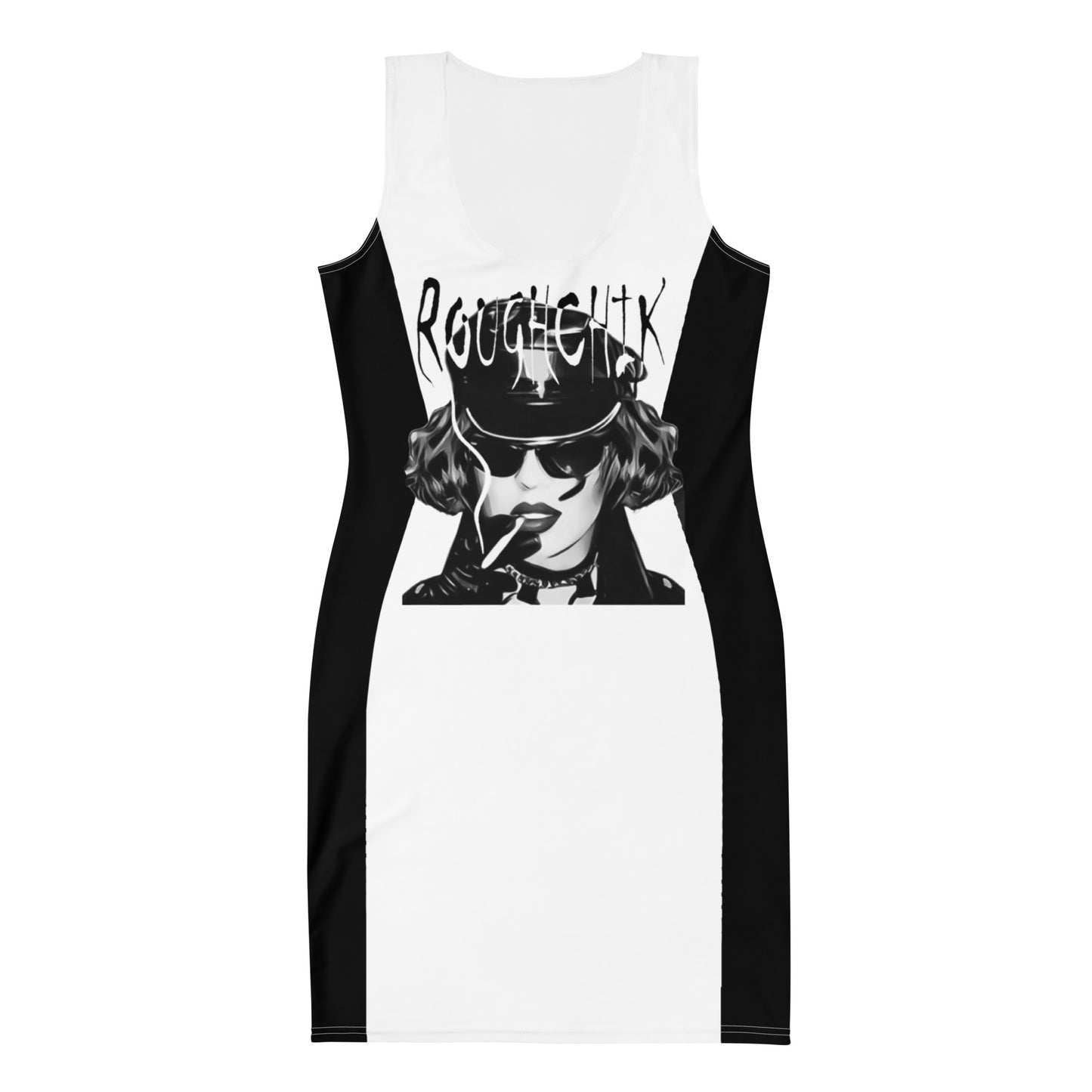ROUGHCHIK SNATCHED Fitted Dress - White