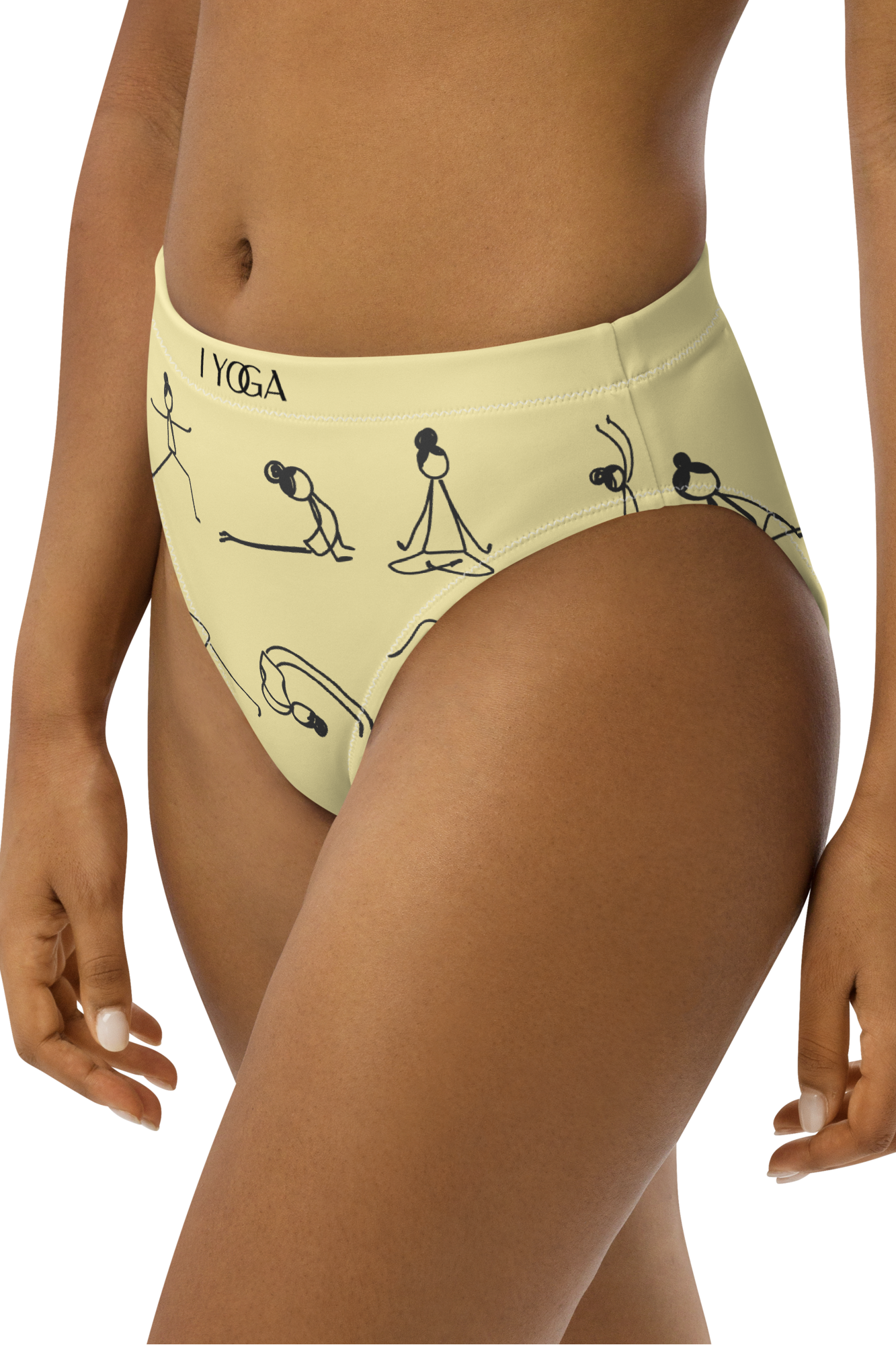 IYOGA high-waisted bikini bottom - BANANA