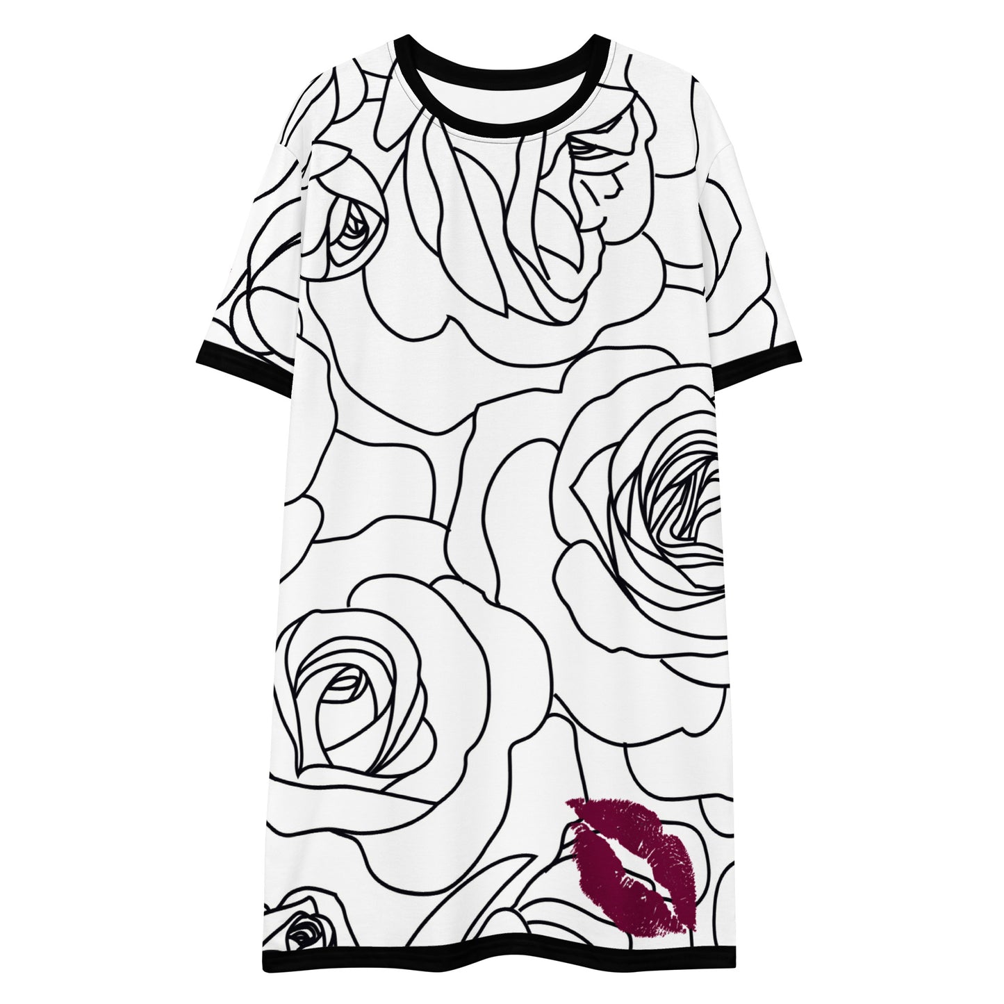 KISSED BY A ROSE T-shirt dress