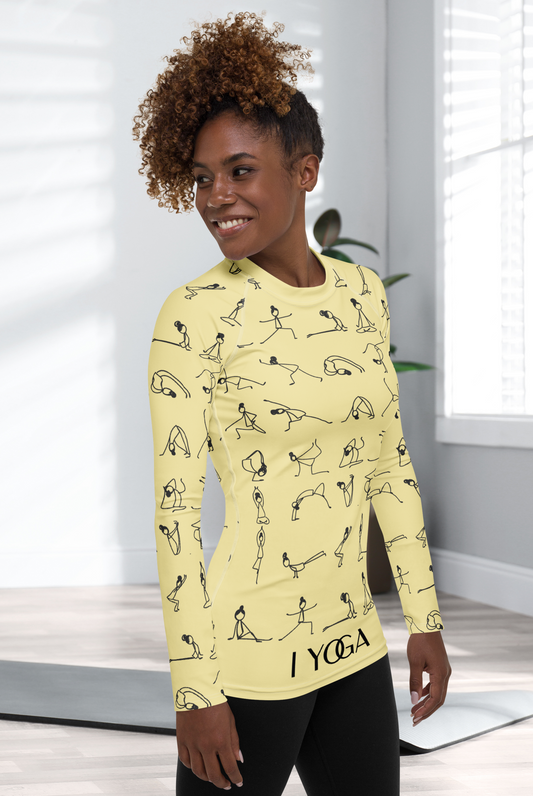 I YOGA Women's Rash Guard - BANANA