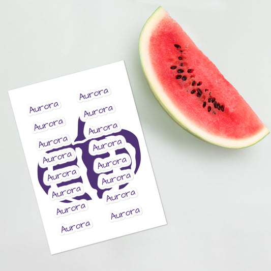 Aurora Sticker sheet