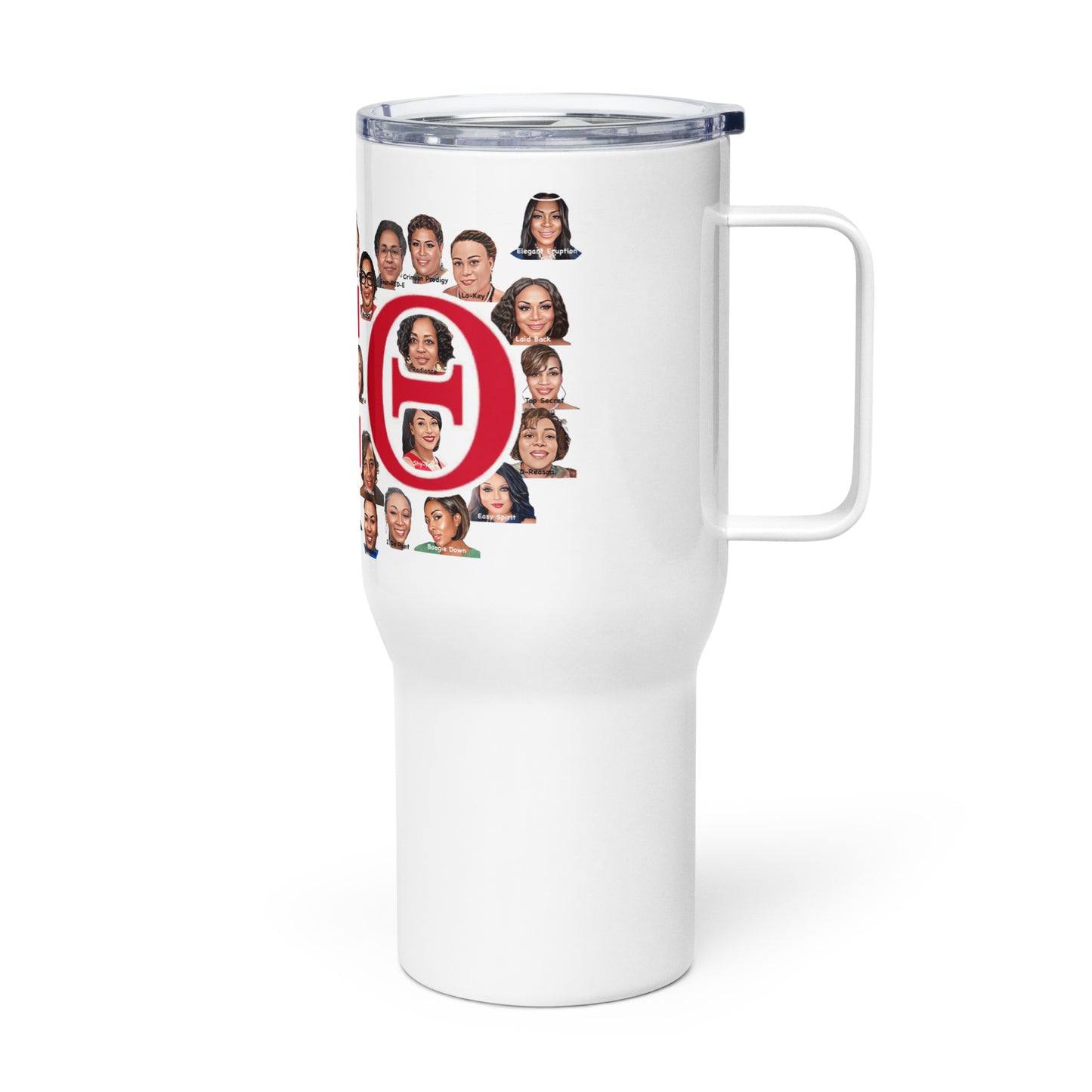 DST16 Travel mug with a handle