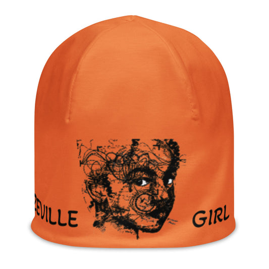 Bronzeville Girl Beanie - Orange