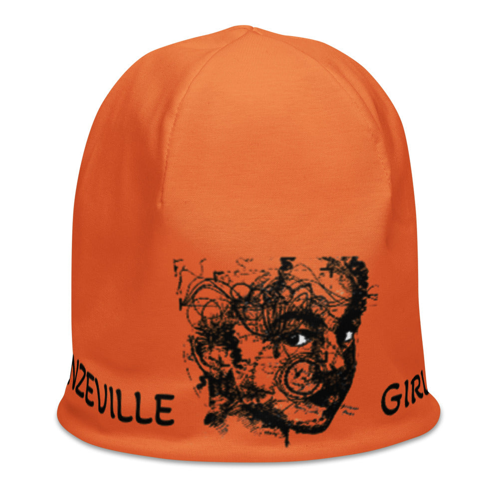 Bronzeville Girl Beanie - Orange
