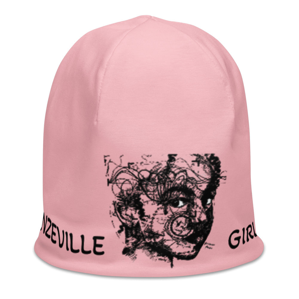 Bronzeville Girl Beanie - Pink