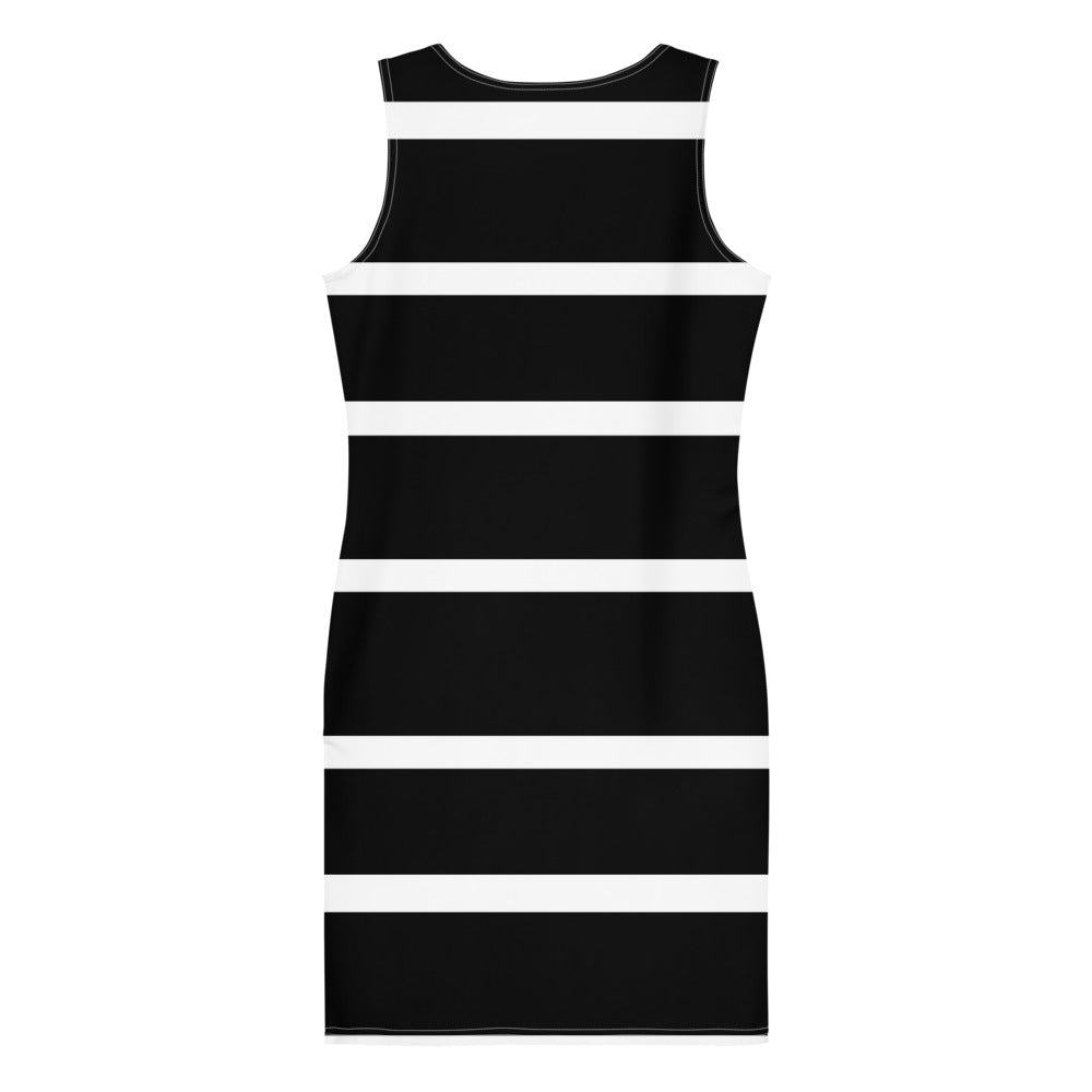 Bold Stripe Dress - Black