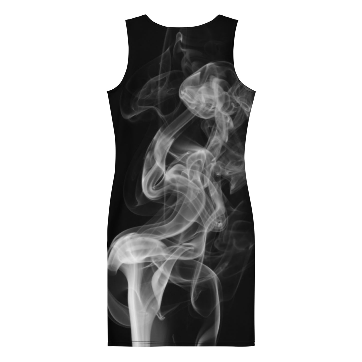 ALL SMOKE TOO! Fitted Dress - BLACK