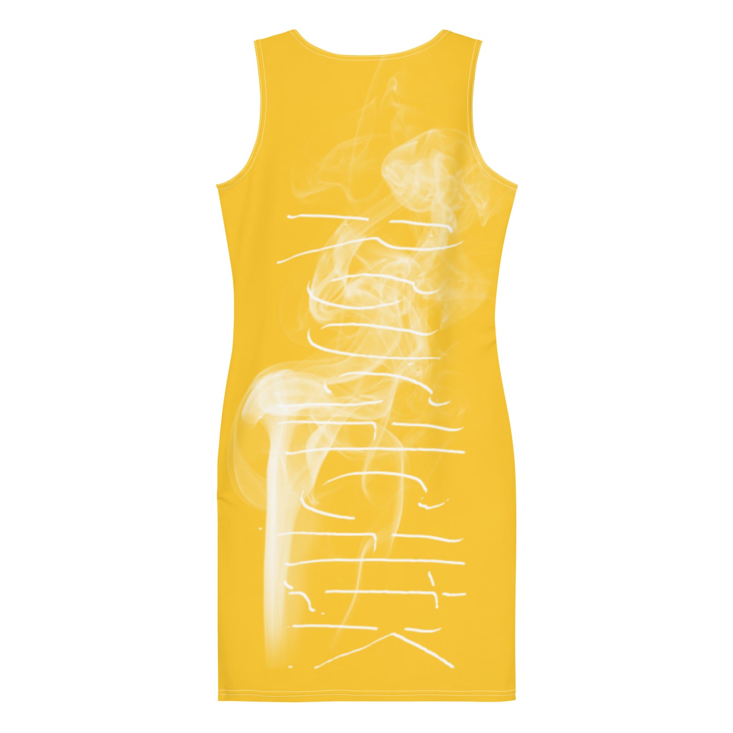 All Smoke Too! Fitted Dress - Yellow