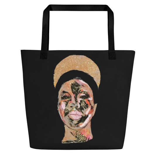 Nina Simone 16x20 Beach Bag