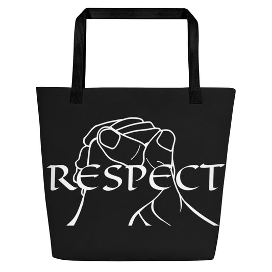 RESPECT by Marcus Gentry Beach Bag - Black