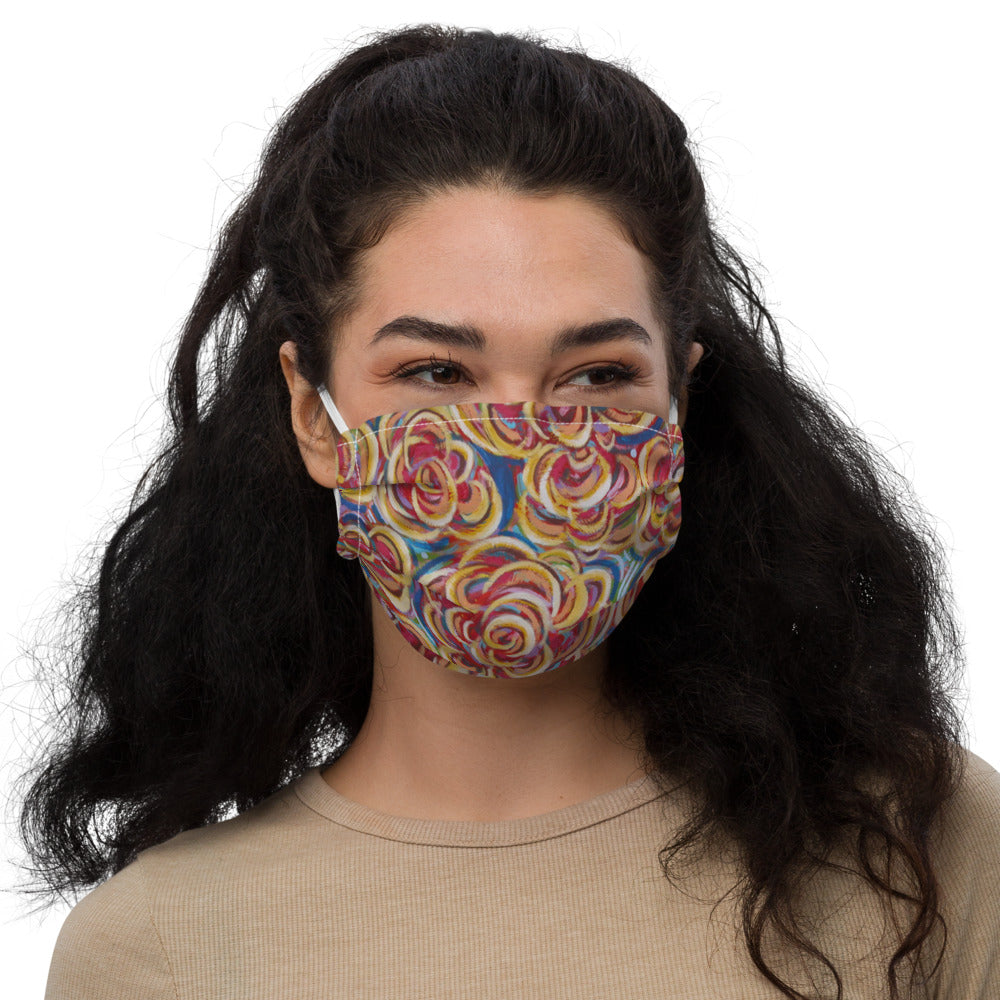 Garden Of Flowers Premium face mask